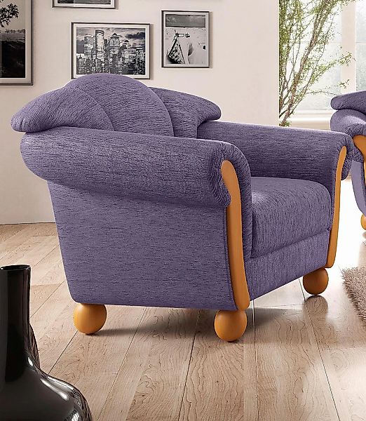 Home affaire Sessel "Milano, bequemer Loungesessel im Landhaus-Stil" günstig online kaufen