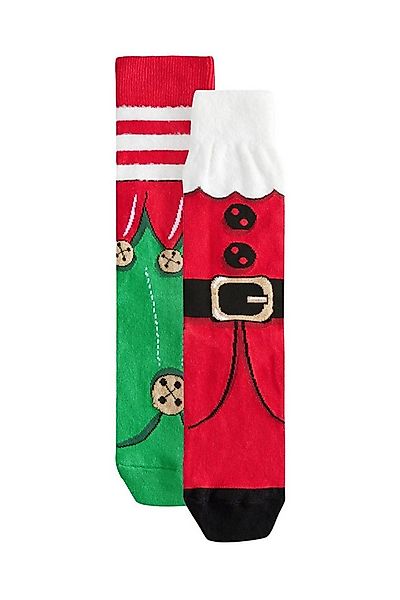 Next Basicsocken Socken mit Weihnachtsmuster, 2er-Pack (2-Paar) günstig online kaufen