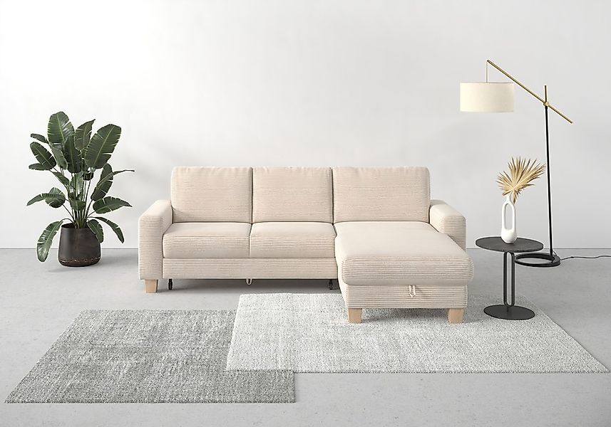 Home affaire Ecksofa "Summer L-Form" mit Recamiere, mit oder ohne Bettfunkt günstig online kaufen