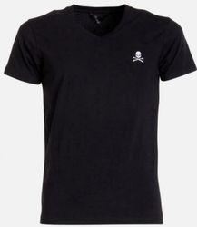 Philip Plein T-Shirt Herren V-Neck Retro günstig online kaufen