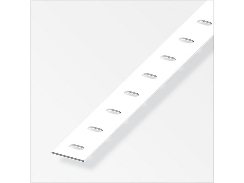 alfer Profil alfer Flachprofil Stahl beschichtet weiß gelocht günstig online kaufen