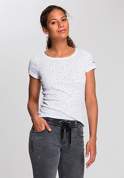 KangaROOS T-Shirt Kurzarm, elastische Rippware, mit günstig online kaufen