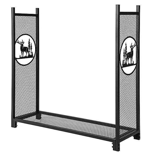 COSTWAY Kaminholzregal, aus Metall, 121 x günstig online kaufen