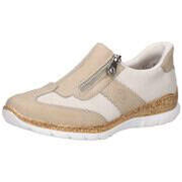 Rieker Slip-On Sneaker, Halbschuh, Freizeitschuh, mit Reißverschluss und Me günstig online kaufen