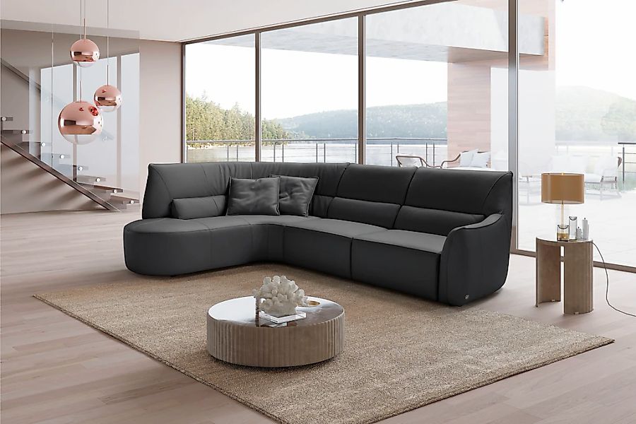 Egoitaliano Ecksofa "Puffy, extravagant & edel, Retro Designsofa, hoher Sit günstig online kaufen