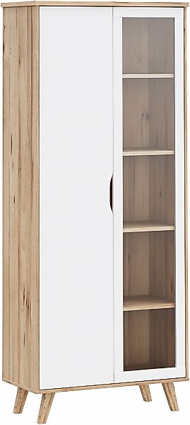 FORTE Vitrine "Vankka Stauraumvotrine", (B/H/T 84,7/201,5/41,7 cm), Glastür günstig online kaufen