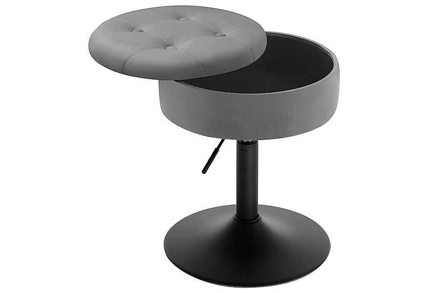 Woltu Drehhocker (1 St), Barhocker mit Stauraum drehbar höhenverstellbar günstig online kaufen