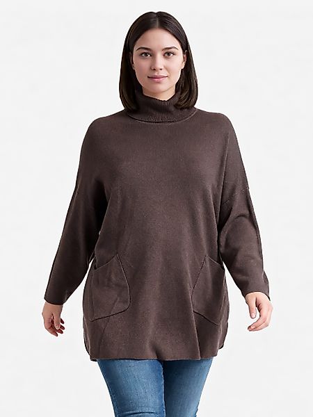 PEKIVESSA Longpullover Stricktunika mit Rollkragen Zwei günstig online kaufen