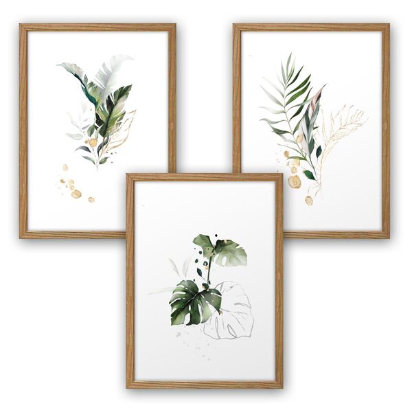 Kreative Feder Poster, Pflanzen (Set, 3 günstig online kaufen