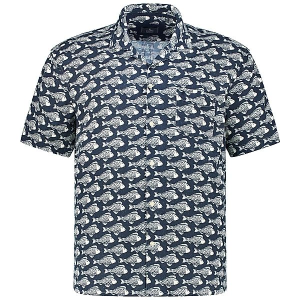 RAGMAN Freizeithemd aus Leinenmix Farbe mittelblau Größe: 3XL günstig online kaufen