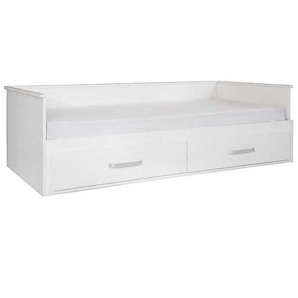roba® Daybed Tagesbett, Zum Doppelbett ausziehbar, weiß, inkl. 2 Schubladen günstig online kaufen