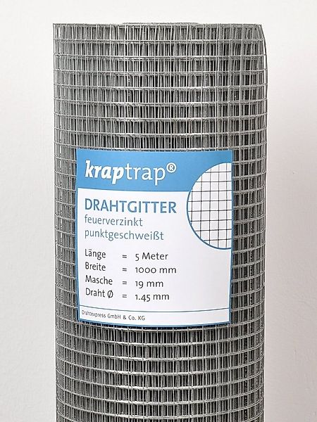Kraptrap® Voliere Volierendraht Drahtgitter I Käfigdraht Schweißgitter I 19 günstig online kaufen