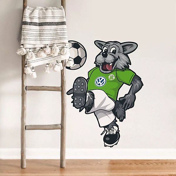 Wall-Art Wandtattoo »Fußball VfL Wolfsburg Wölfi«, (1 St.) günstig online kaufen