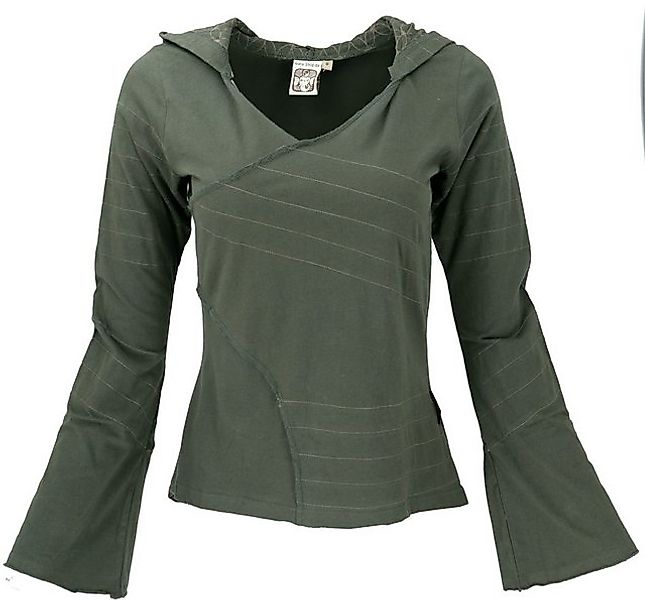 Guru-Shop Longsleeve Elfen Hoody, Langarmshirt, Pixi Shirt,.. alternative B günstig online kaufen