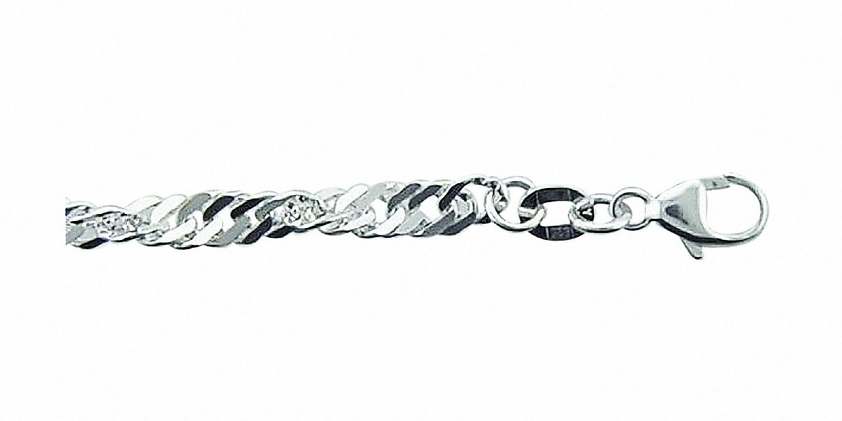 Adelia´s Silberkette Damen 925 Silber Singapur günstig online kaufen