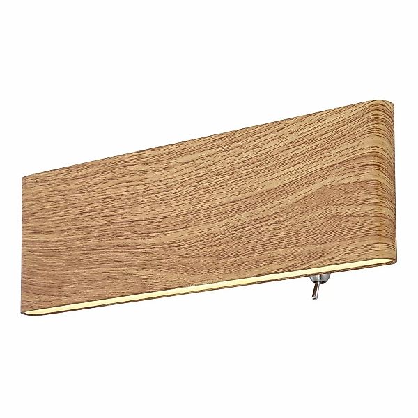 Globo LED-Wandleuchte Siegfried Holzoptik 22,5 x 8 cm günstig online kaufen