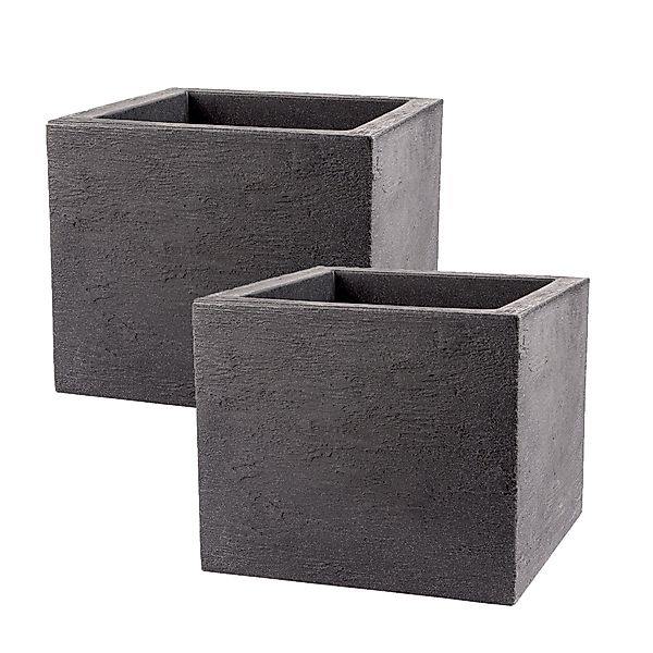 BigDean Blumentopf 2er Set Pflanzkübel 39x39 günstig online kaufen