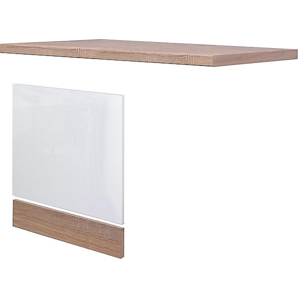 Flex-Well Exclusiv Küchen-Geschirrspüler-Paket teilintegriert Valero Weiß-E günstig online kaufen