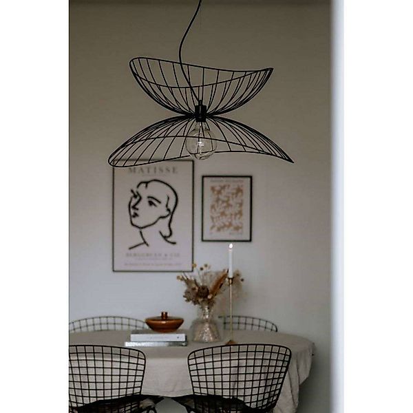 Globen Lighting Pendelleuchte RAY, schwarz, Ø 70 cm günstig online kaufen