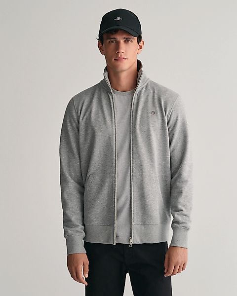 Gant Sweatjacke "REG SHIELD FULL ZIP SWEAT", mit Logostickerei auf der Brus günstig online kaufen