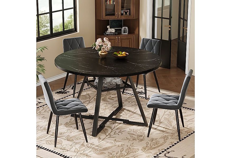 i@home Esstisch Runder Esstisch, Küchentisch (1 Tisch), (1 Stück), golden/s günstig online kaufen