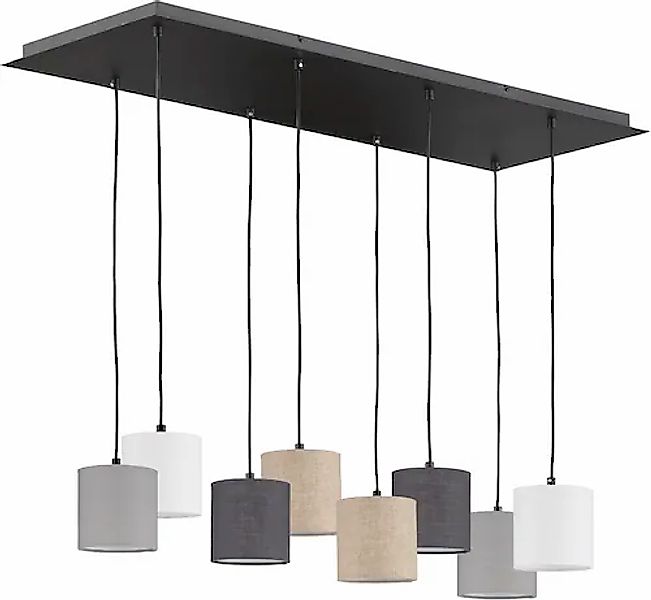 FISCHER & HONSEL Pendelleuchte »Isko«, 8 flammig, Leuchtmittel E14   ohne L günstig online kaufen