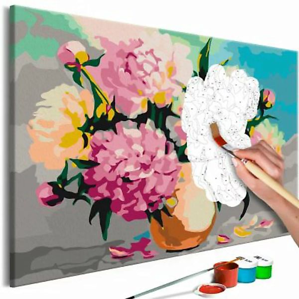 artgeist Malen nach Zahlen Flowers in Vase mehrfarbig Gr. 60 x 40 günstig online kaufen