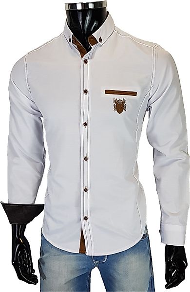 Megaman Langarmhemd Herren Button Down Outdoor günstig online kaufen