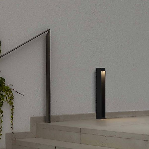 LED-Sockelleuchte Cerler, anthrazit, 60cm, Metall, IP65, CCT günstig online kaufen