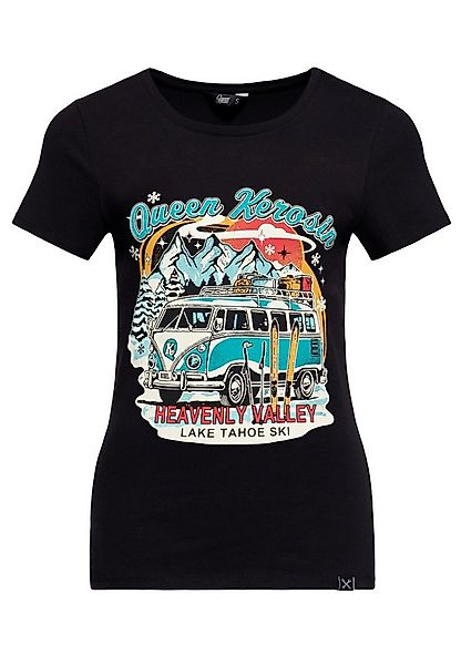 QueenKerosin Print-Shirt Heavenly Valley (1-tlg) mit Vintage-Print günstig online kaufen