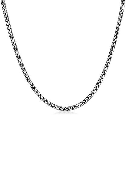 Kuzzoi Silberkette Herren Zopfkette Trend Oxidiert Massiv 925 Silber günstig online kaufen