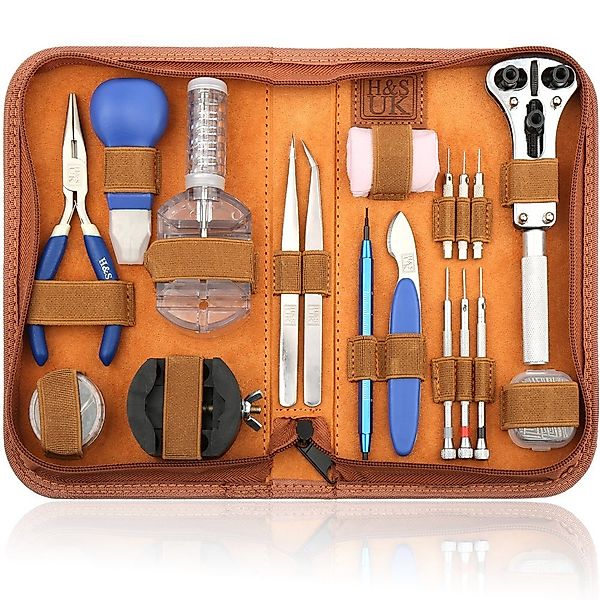 H&S Reparatur-Set 147-teiliges Uhrmacherwerkzeug-Set mit Gehäuseöffner, günstig online kaufen