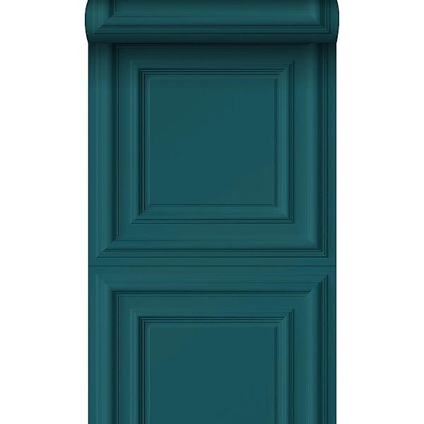Origin Luxury Wallcoverings Tapete Holzwandverkleidung Petrolblau 53 Cm X 1 günstig online kaufen