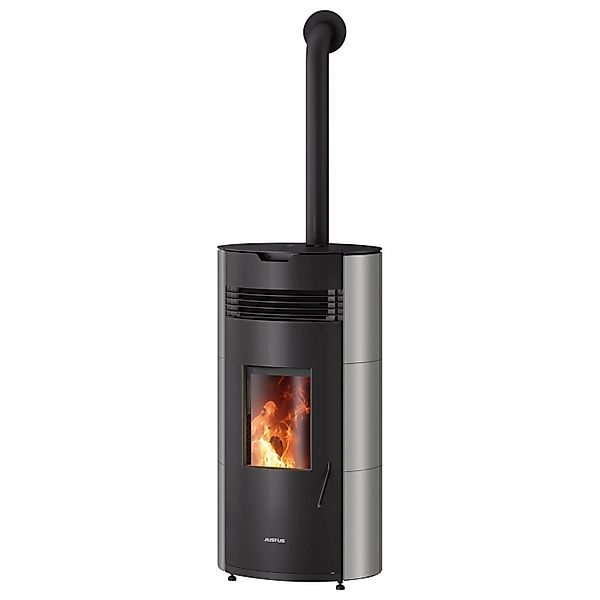Justus Pelletofen Norta Stahl Taupe 8 kW mit Automatik günstig online kaufen
