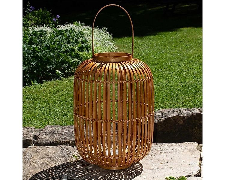 BOURGH Windlicht Laterne Bambus NISSORIA - Natur Windlicht, hellbraun, 44 c günstig online kaufen