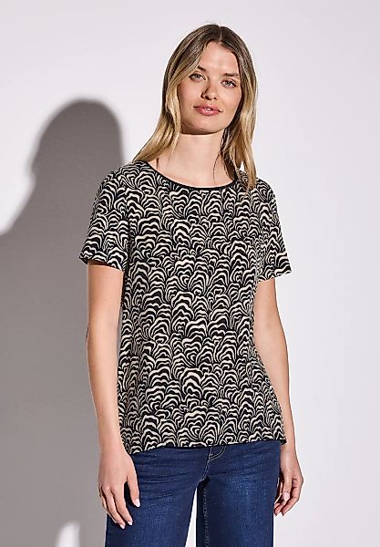 STREET ONE T-Shirt, aus softem Materialmix günstig online kaufen
