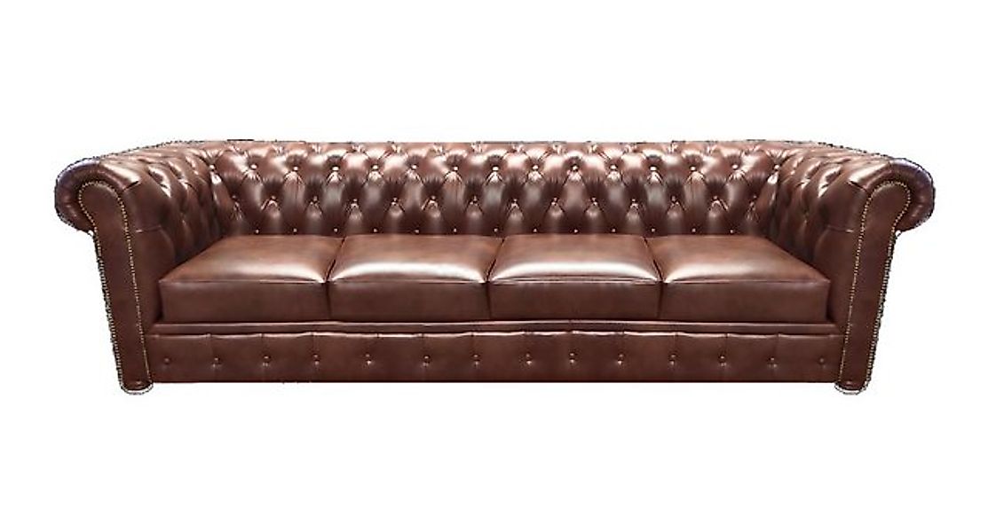 Xlmoebel Sofa Chesterfield Ledersofa für vier Personen im Wohnzimmer, Herge günstig online kaufen