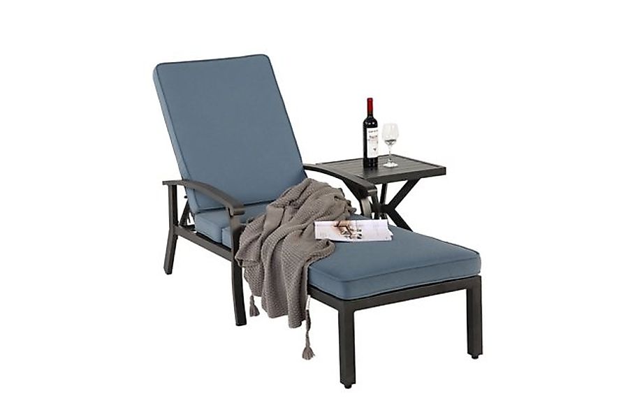 Odikalo Chaiselongue Terrassenstuhl Liegestuhl verstellbar Liegefläche Baum günstig online kaufen