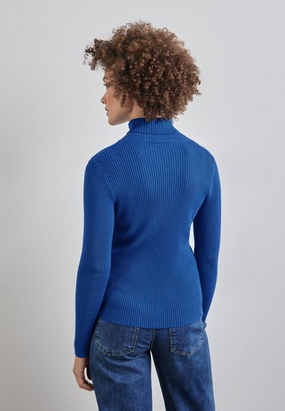 STREET ONE Rollkragenpullover mit Rippstrick-Struktur günstig online kaufen