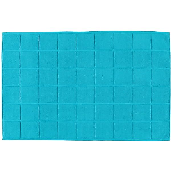 Ross Badematte Uni-Karofond 4015 - Farbe: petrol - 29 - Badematte 60x100 cm günstig online kaufen