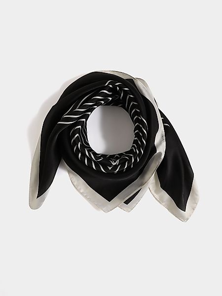 Geometrisch gestreifter quadratischer Schal günstig online kaufen