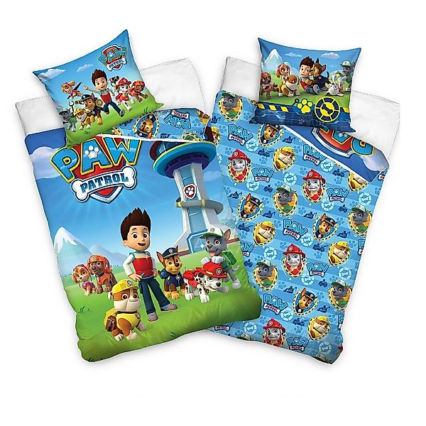 Familando Kinderbettwäsche Paw Patrol mit allen günstig online kaufen