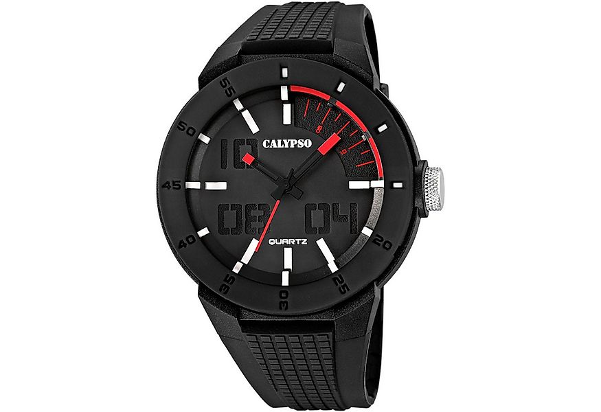 Calypso Quarzuhr Street Style Herrenuhr Kunststoffband Schwarz 49,1 mm K562 günstig online kaufen