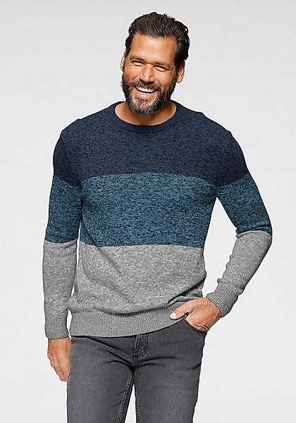 Man's World Rundhalspullover Bis Größe 5 XL mehrfarbig günstig online kaufen