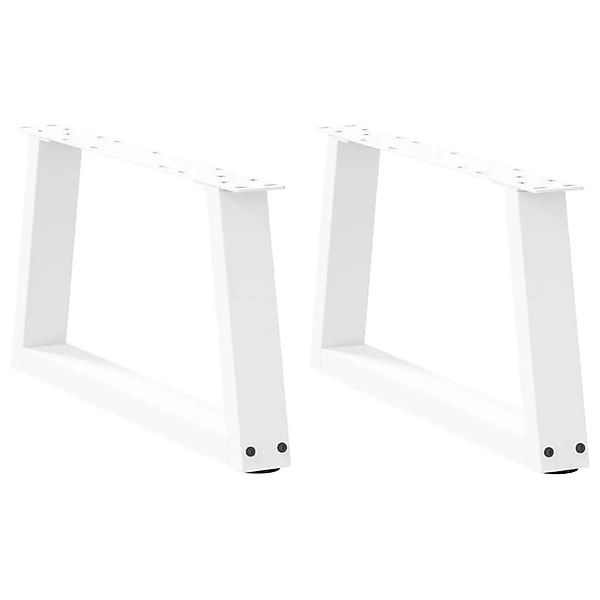 vidaXL Couchtischbeine V-Form 2 Stk Weiß 70x30-31,3 cm Stahl 4012537 günstig online kaufen