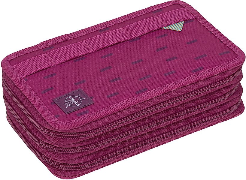 LÄSSIG Federmäppchen Unique, Triple, Speckles Berry, günstig online kaufen