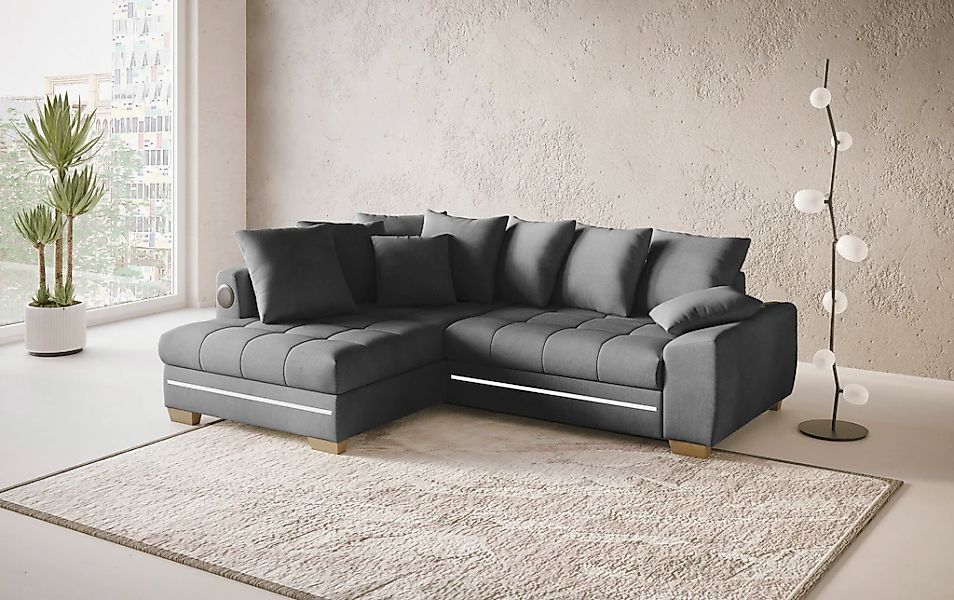 Mr. Couch Ecksofa "Nikita II, L-Form", RGB-LED, Bluetooth-Soundsystem, wahl günstig online kaufen