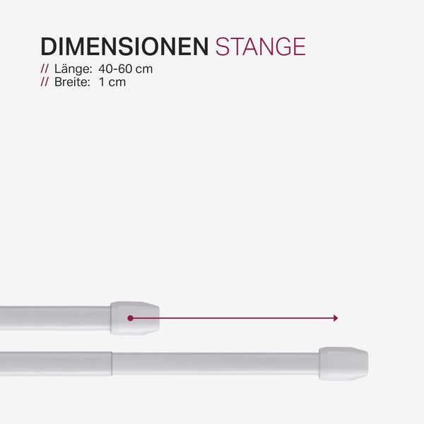 Bestlivings Vitragestange 2er-Pack, Ø 10 mm, günstig online kaufen
