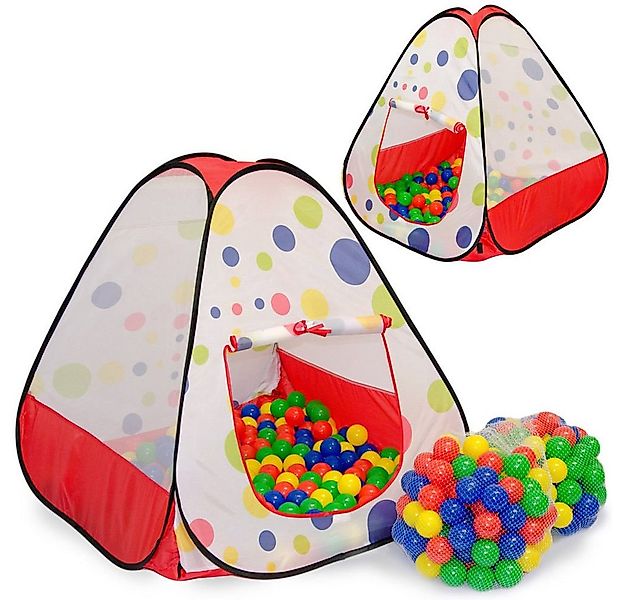 LittleTom Spielzelt mit 200 Bällen - Pop Up Kinderspielzelt - Bällebad Zelt günstig online kaufen