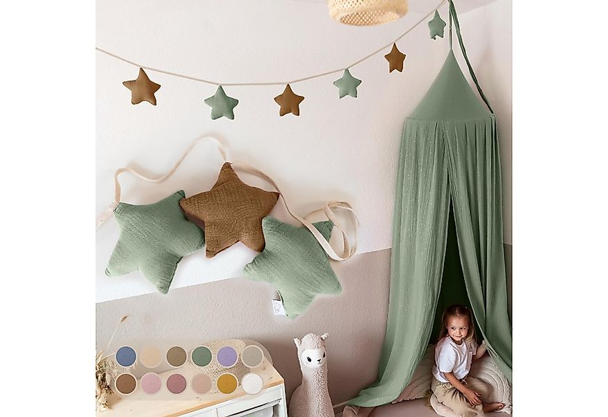 lilimaus Wimpelkette Handgemachte Wimpelkette für Kinderzimmer aus Musselin günstig online kaufen